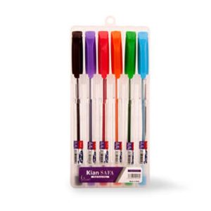 خودکار کریستالی 6 رنگ فانتزی کیان